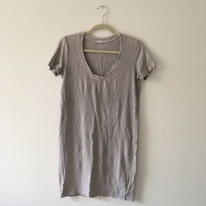 Supima cotton scoop neck dress